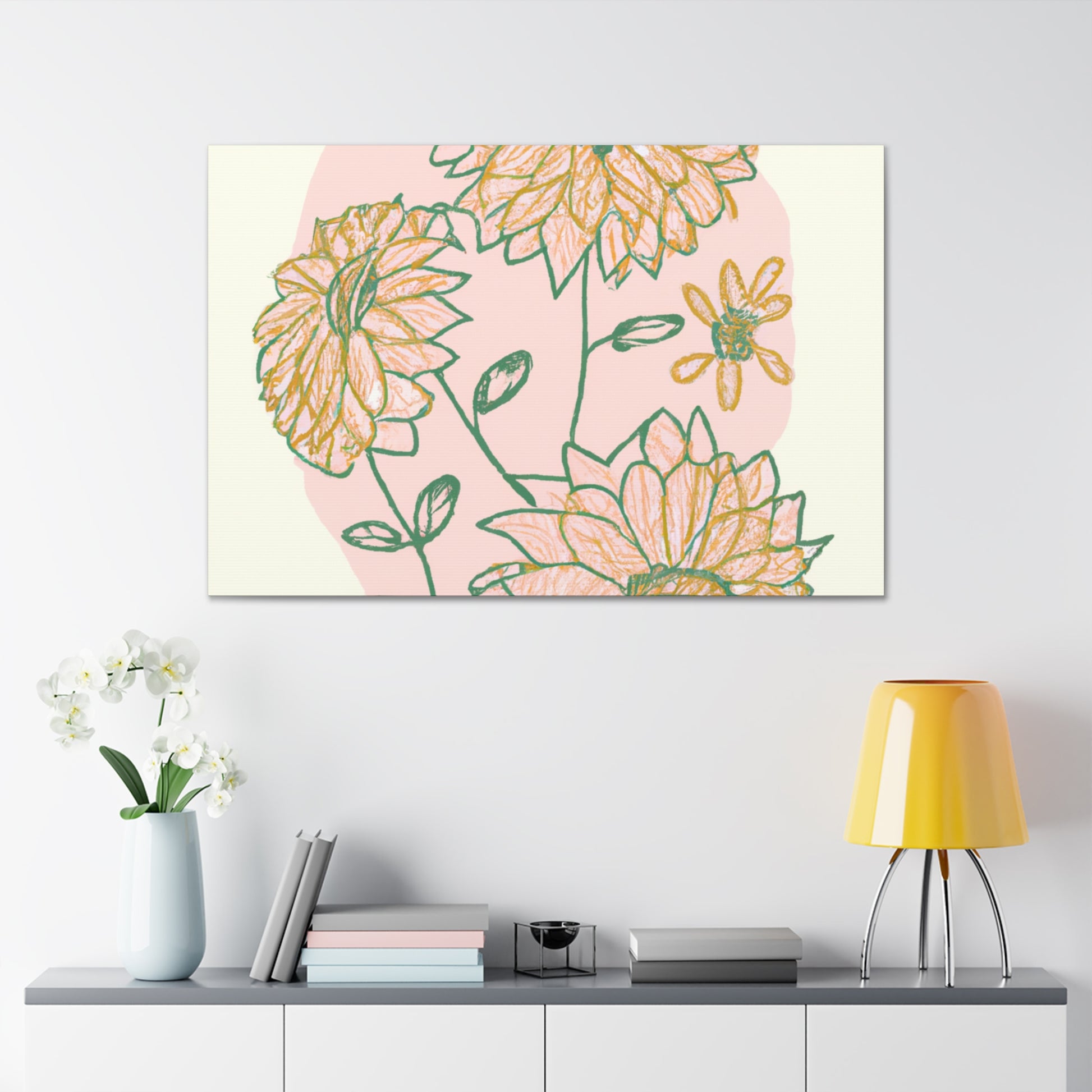 Sheila's Floral Canvas - Canvas - The Mommy Shoppe